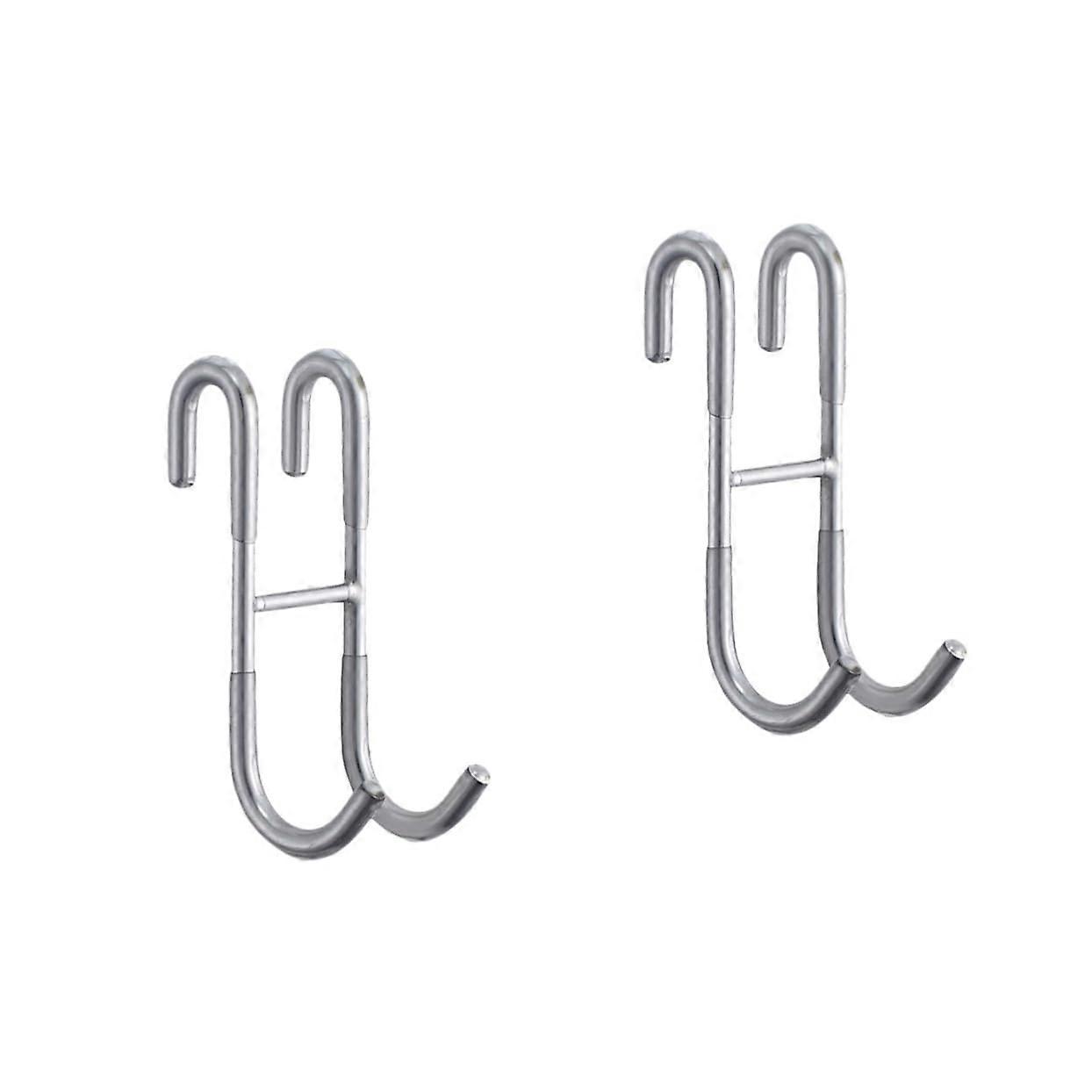 Over the Door Towel Hook Set, RustResistant Bathroom Towel Rack, Easy No Drill Installation