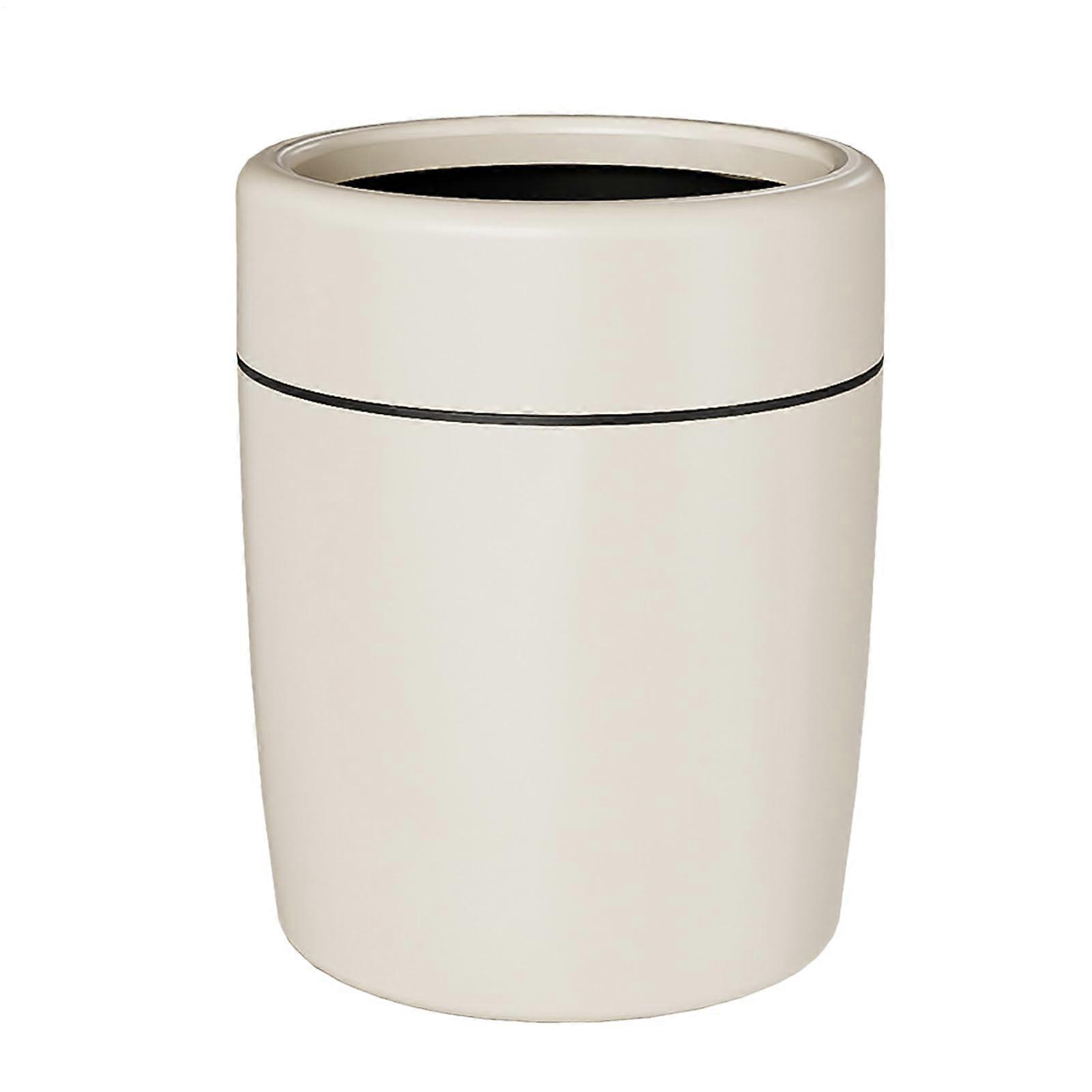 Bathroom Trash Can with Lid, Press Seal Odor Control, Compact Garbage Bin for Kitchen and Bedroom