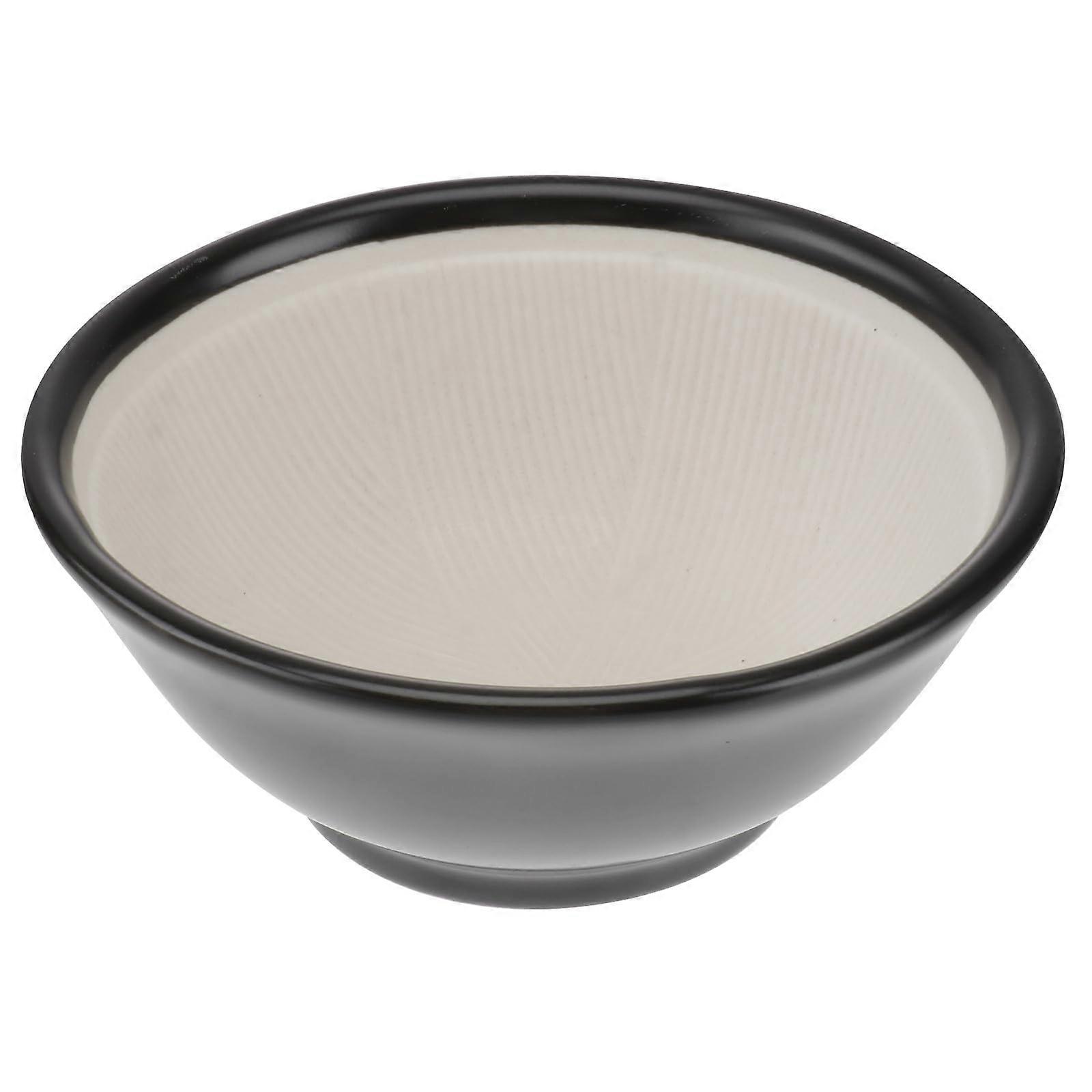 Japanese Ceramic Grinding Bowl with Textured Surface, DualPurpose Serving for Kitchen and Dining