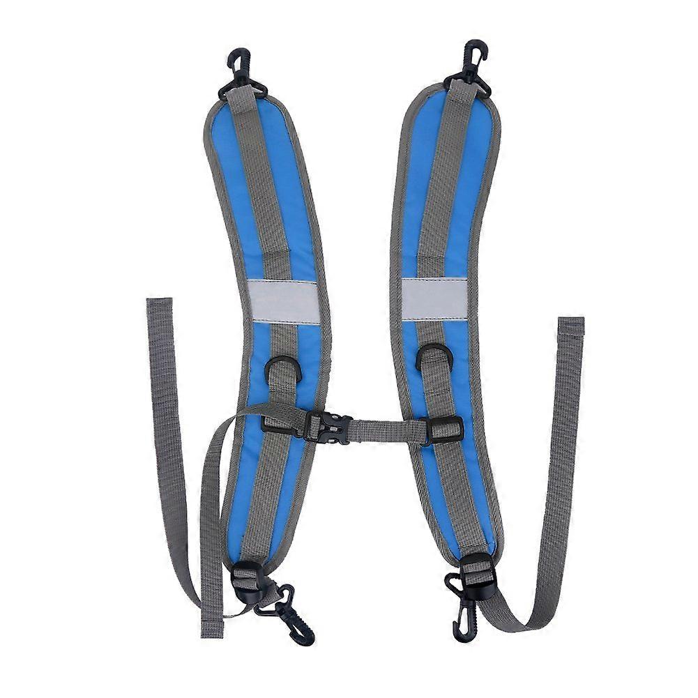 Waterproof Nylon Backpack Shoulder Straps, Adjustable Replacement Pair with PressureRelief Design, Blue
