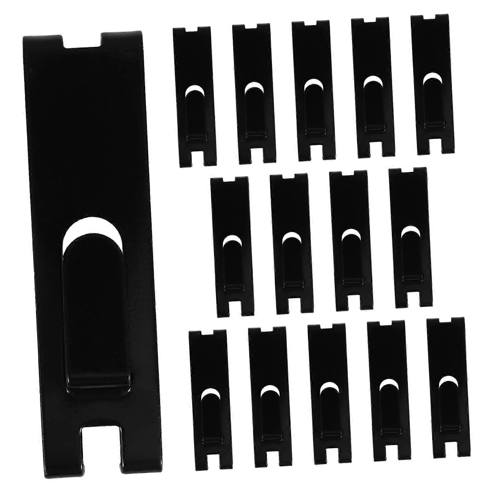 15pcs Durable Grid Wall Hooks with Quick Change Notch Design for Home and Retail Display