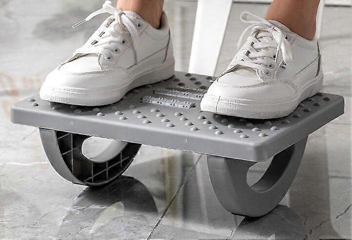 Footrest with ergonomic massage function gray office decompression footrest