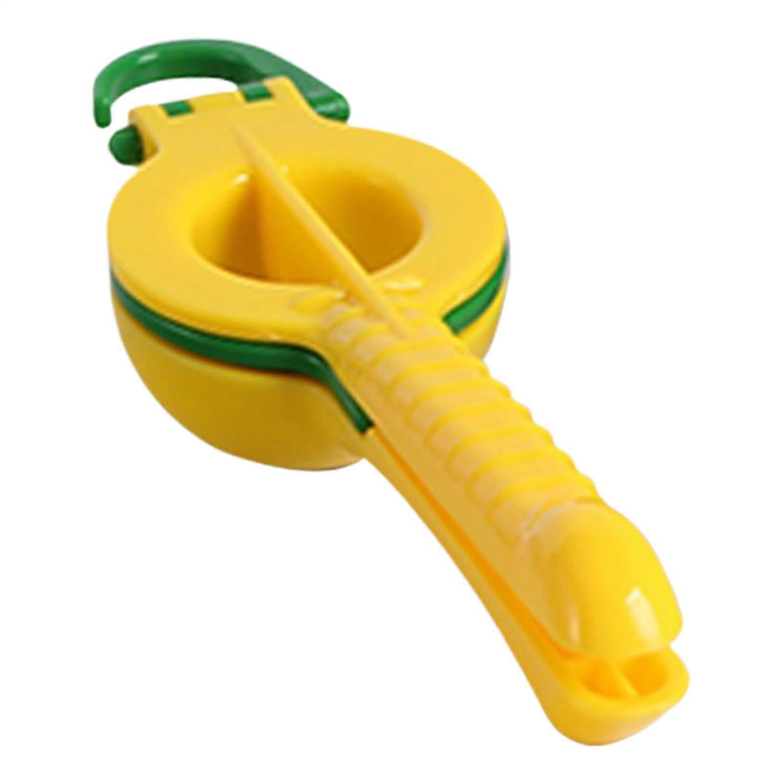 Lemon Squeezer with AntiSlip Handle, Durable Metal Citrus Juicer for Kitchen and Camping