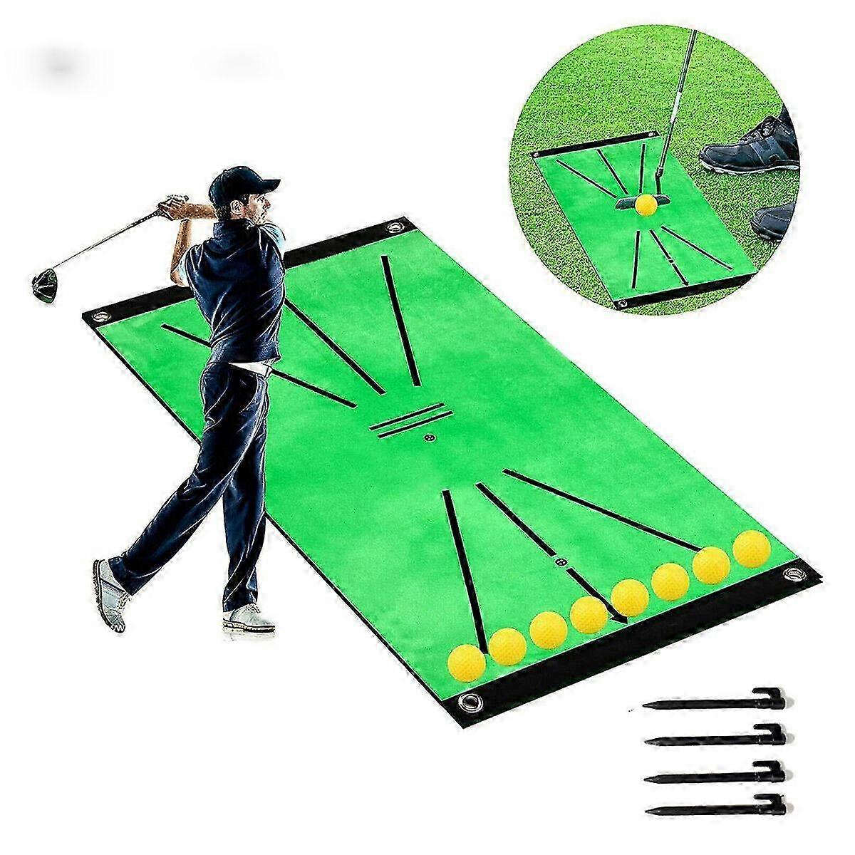 30x60cm Golf Training Mat Portable Golf Practice for Aid Swing Detection Batting
