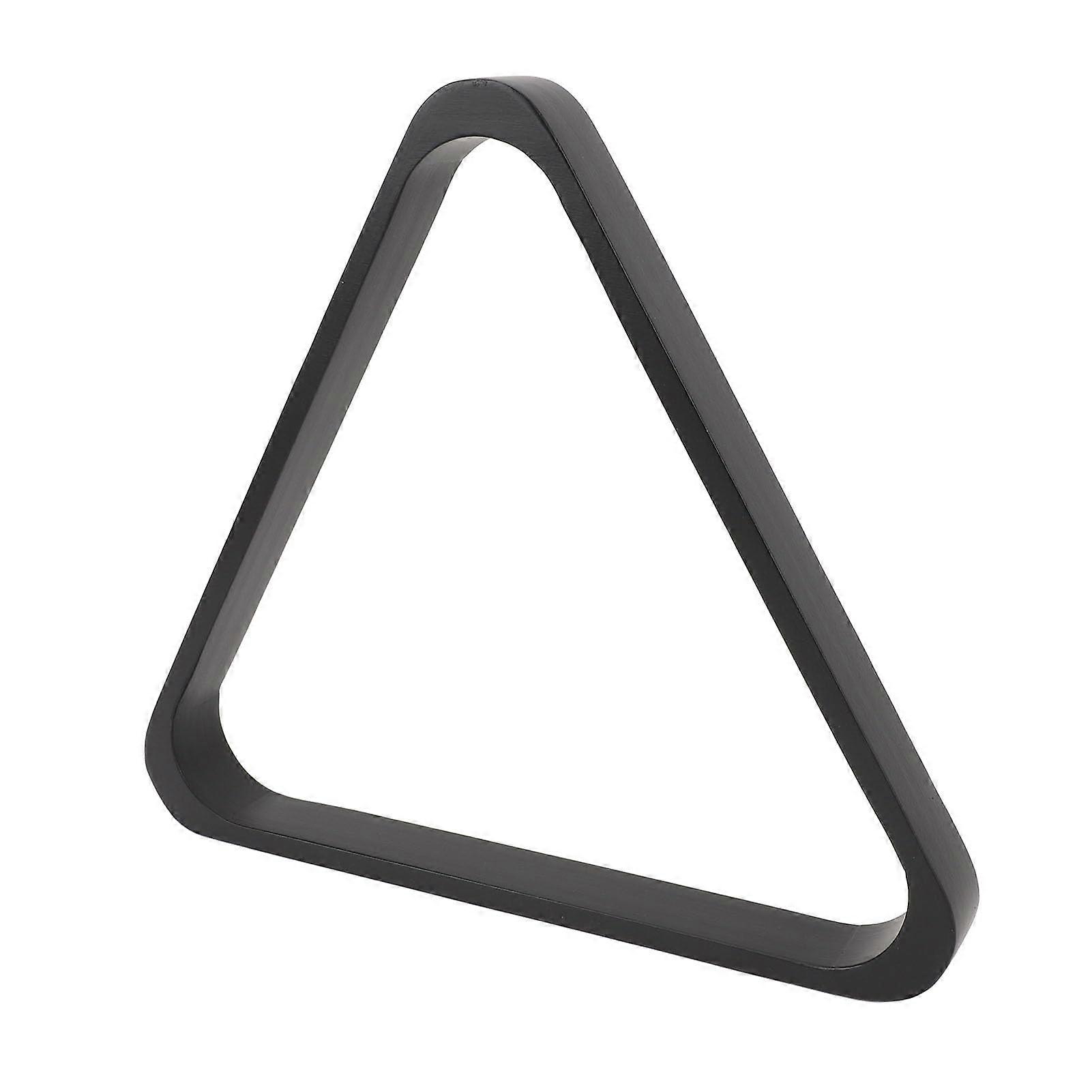 9 Ball Billiard Triangle Rack, Professional Black Pine Wood Pool Ball Rack for Precise Alignment