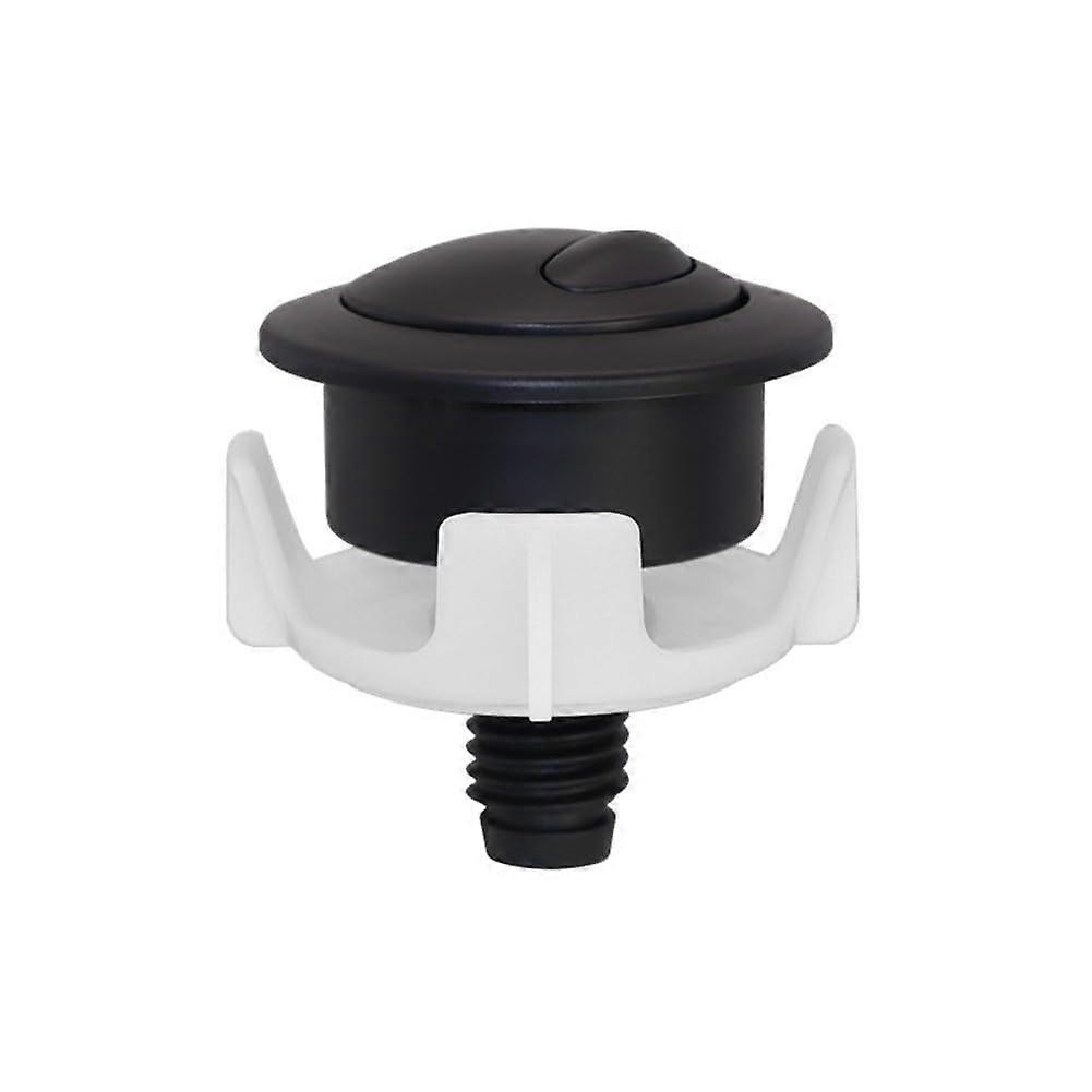Matt Black Dual Flush Toilet Button Replacement with Cable Operation, Easy DIY Installation, Universal Fit