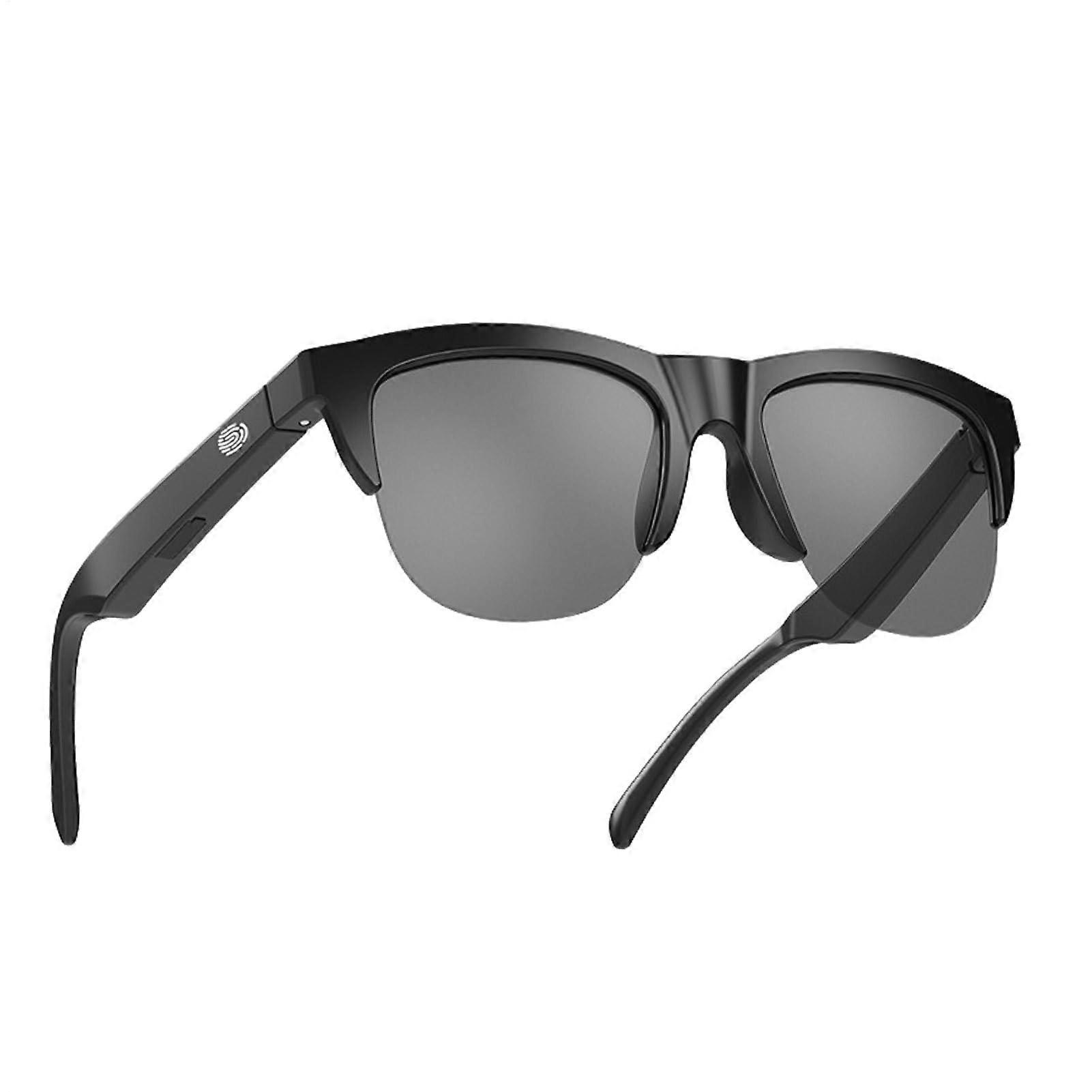 Smart Sunglasses with Bone Conduction Audio, Bluetooth Wireless Calls, UV Protection for Men