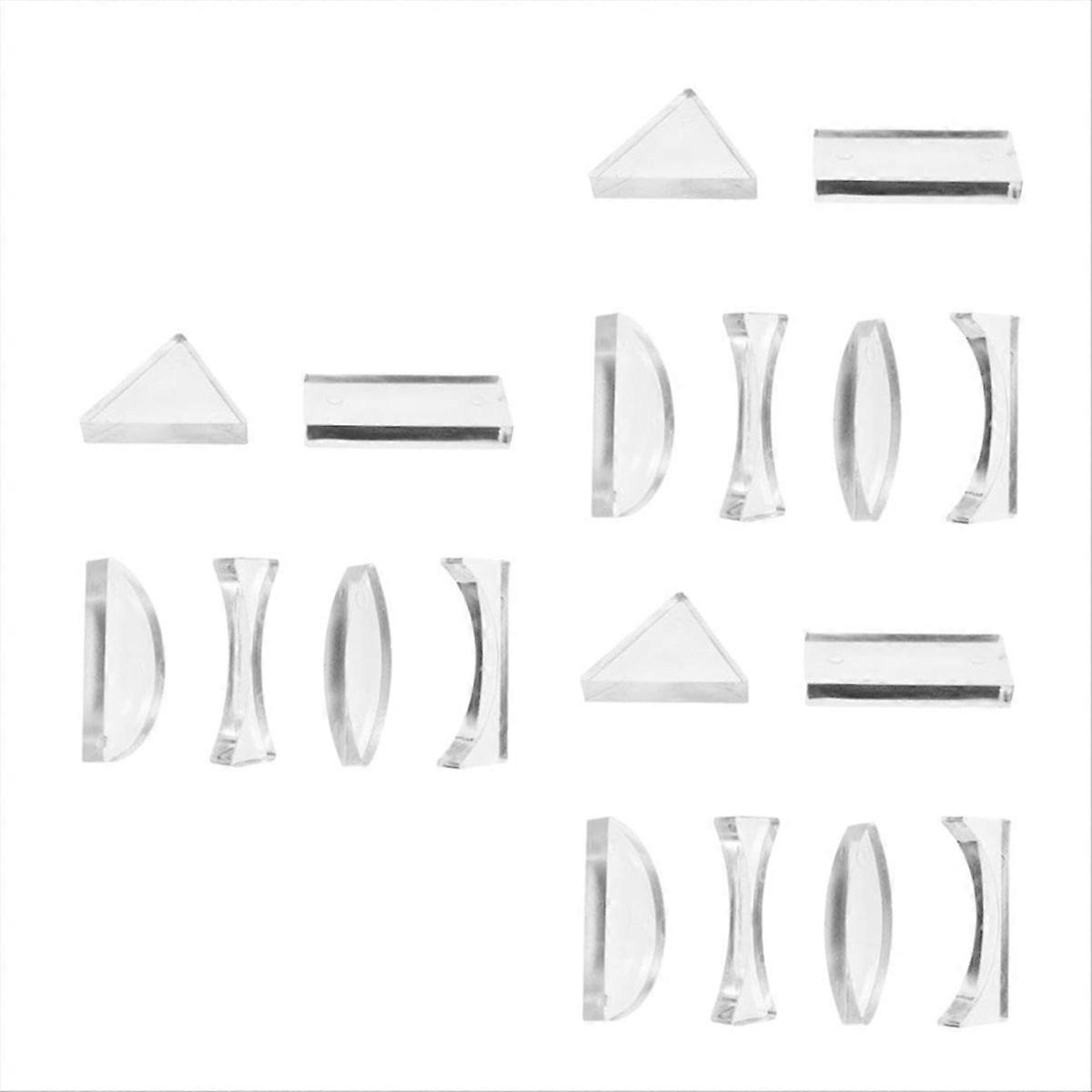 3sets Optical Lenses Teaching Tool Physics Teaching Instrument Lens