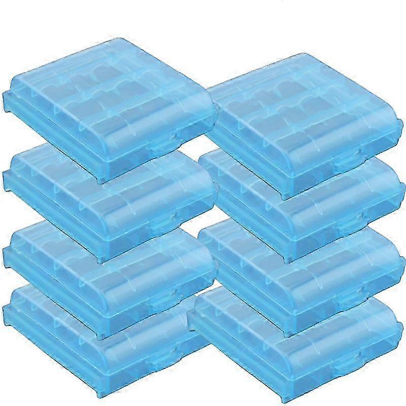 Battery Batteries Storage Case Clear Holder Box Hard Plastic 4 Grid