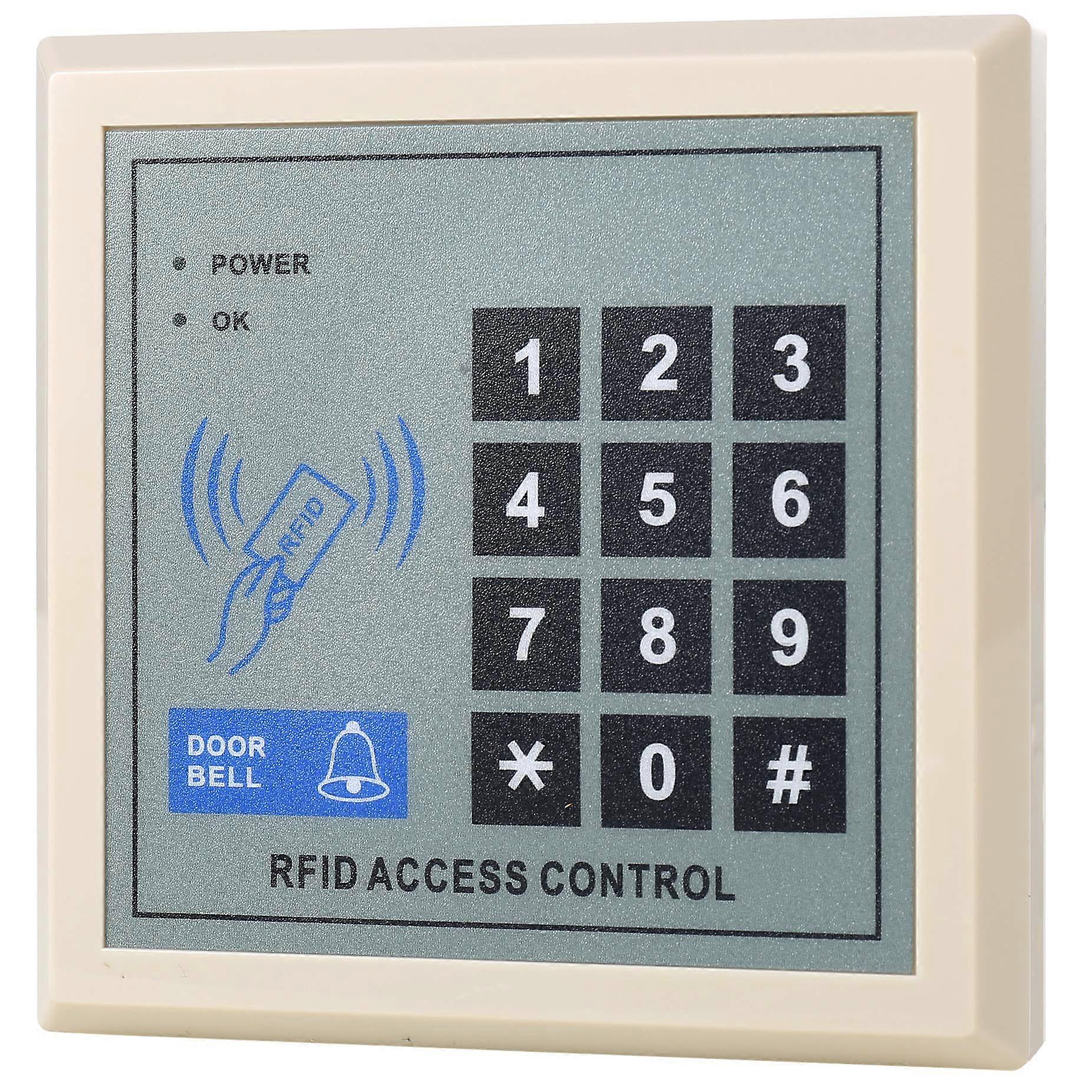 RFID Door Access Control Keypad, 125KHz Proximity Card Reader, 255 User Capacity, Dual Mode