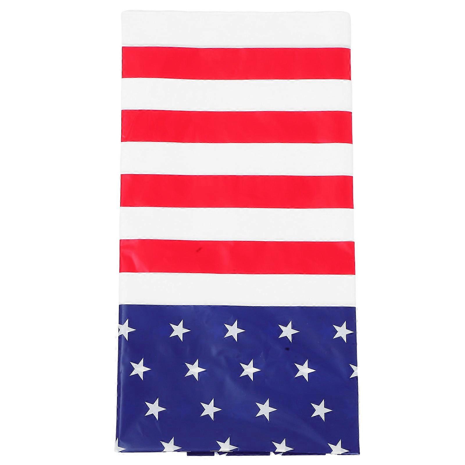 Tablecloth Rectangle Table for Independence Day Celebration 4Pcs Disposable Cover