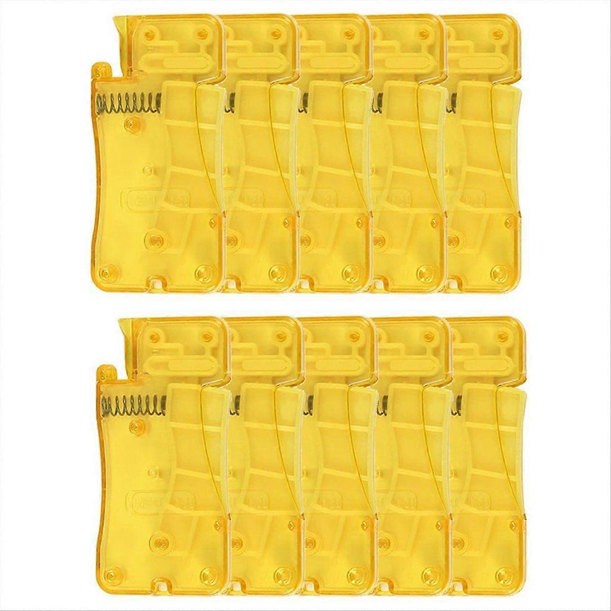 Auto Needle Threader for Hand Sewing, New Simple Needle Threader, Easy to Use Needle Threaders Tool,Yellow 10pcs