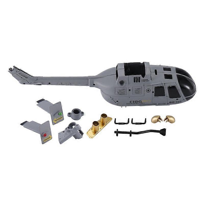 C186 C-186 Pro Shell Cover Set RC Helicopter,Grey