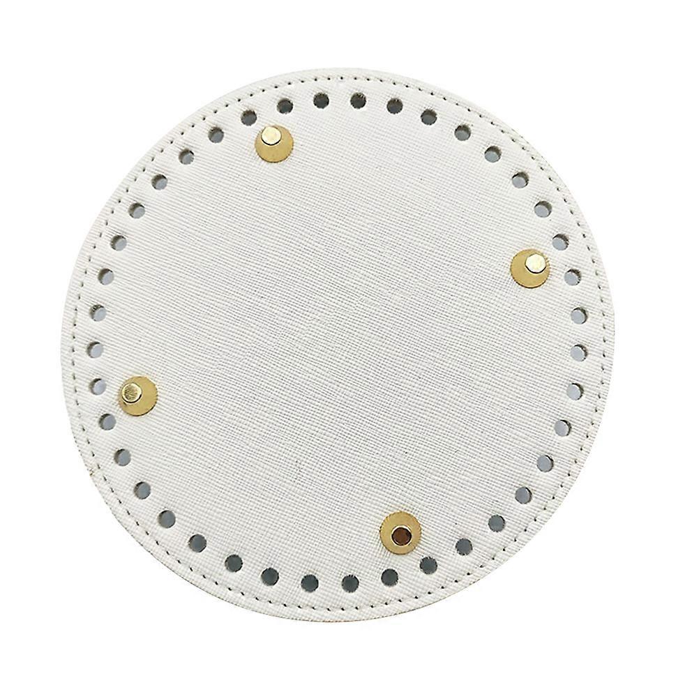 Handmade PU Bag Bottom Material for Sewing with 14cm Round Shape