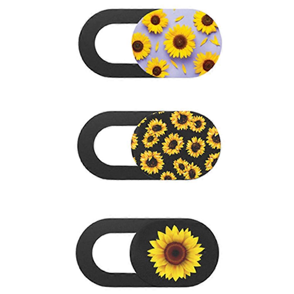 Privacy Camera Cover Webcam Slider for Computer 3Pcs Orange Set