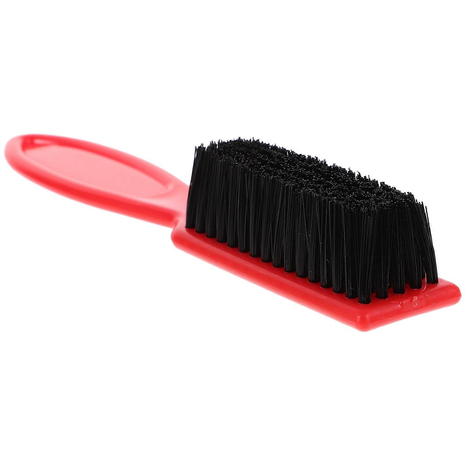 Men Beard Brush for Grooming Red ABS Nylon Comfortable Use