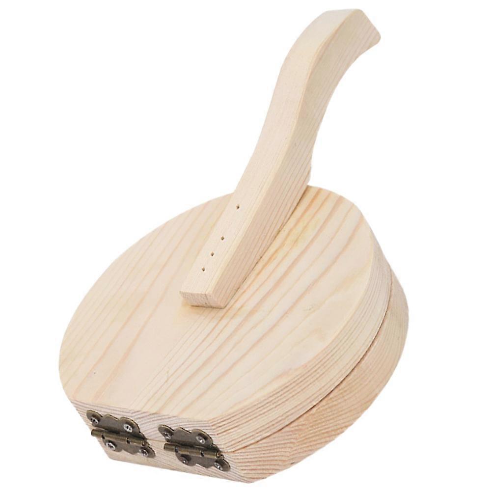 Dumpling Wrapper Mold Wooden Dough Presser Tool for Home 1Pcs Khaki