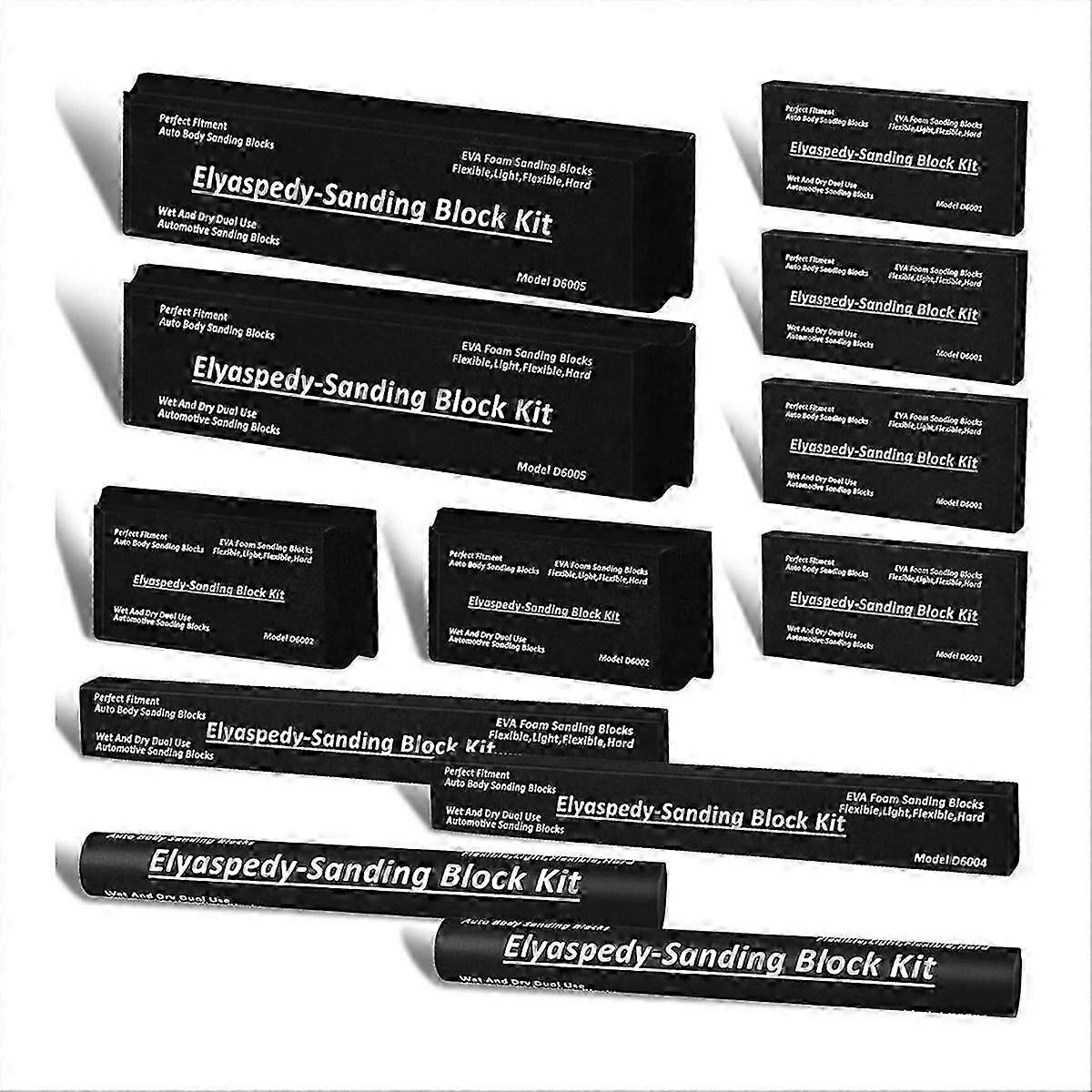 Sanding Block Kit 12 PC - Auto Body Sanding Block Kit