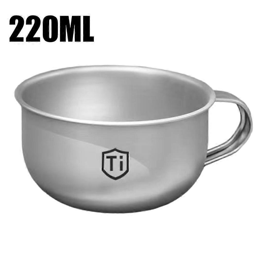 Titanium Cup with Hygienic Plating, Comfortable Design for Daily Drinking