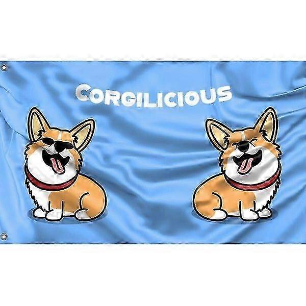 Corgilicious Flag Pattern 647 KHMYV
