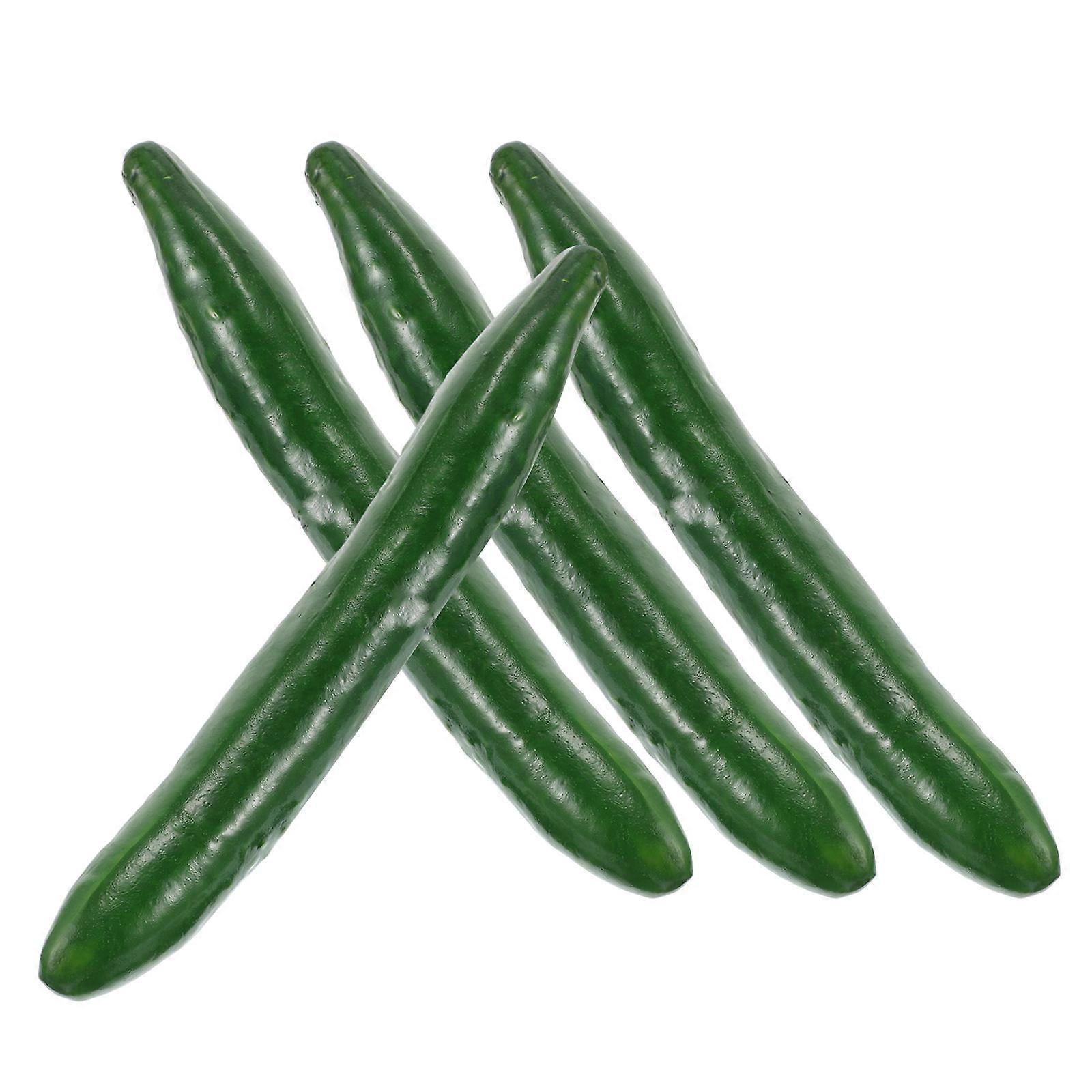 Simulated Cucumber Models for Kitchen Decoration Artificial 8Pcs