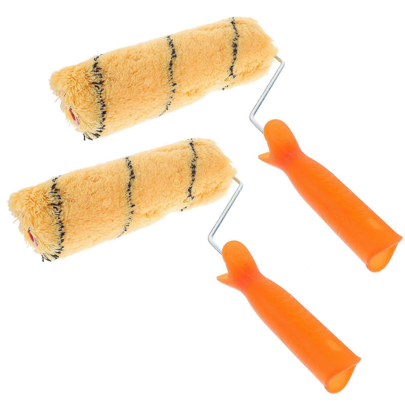 Assorted Color Paint Roller Brush for Cleaning Use 2Pcs Tool