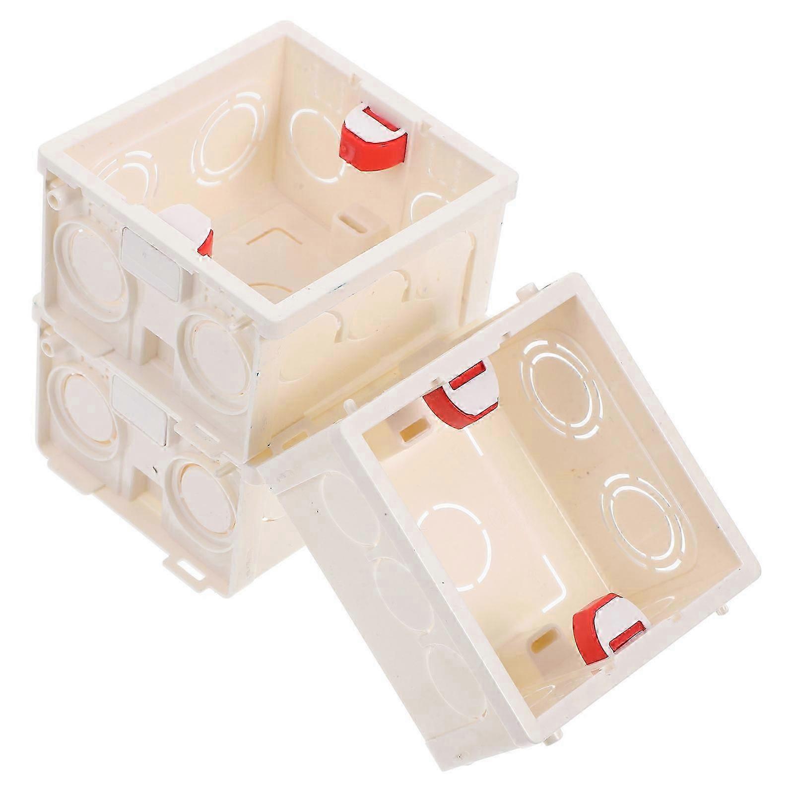 Electrical Switch Box for Connecting PVC Outlet Boxes 3Pcs Concealed Installation