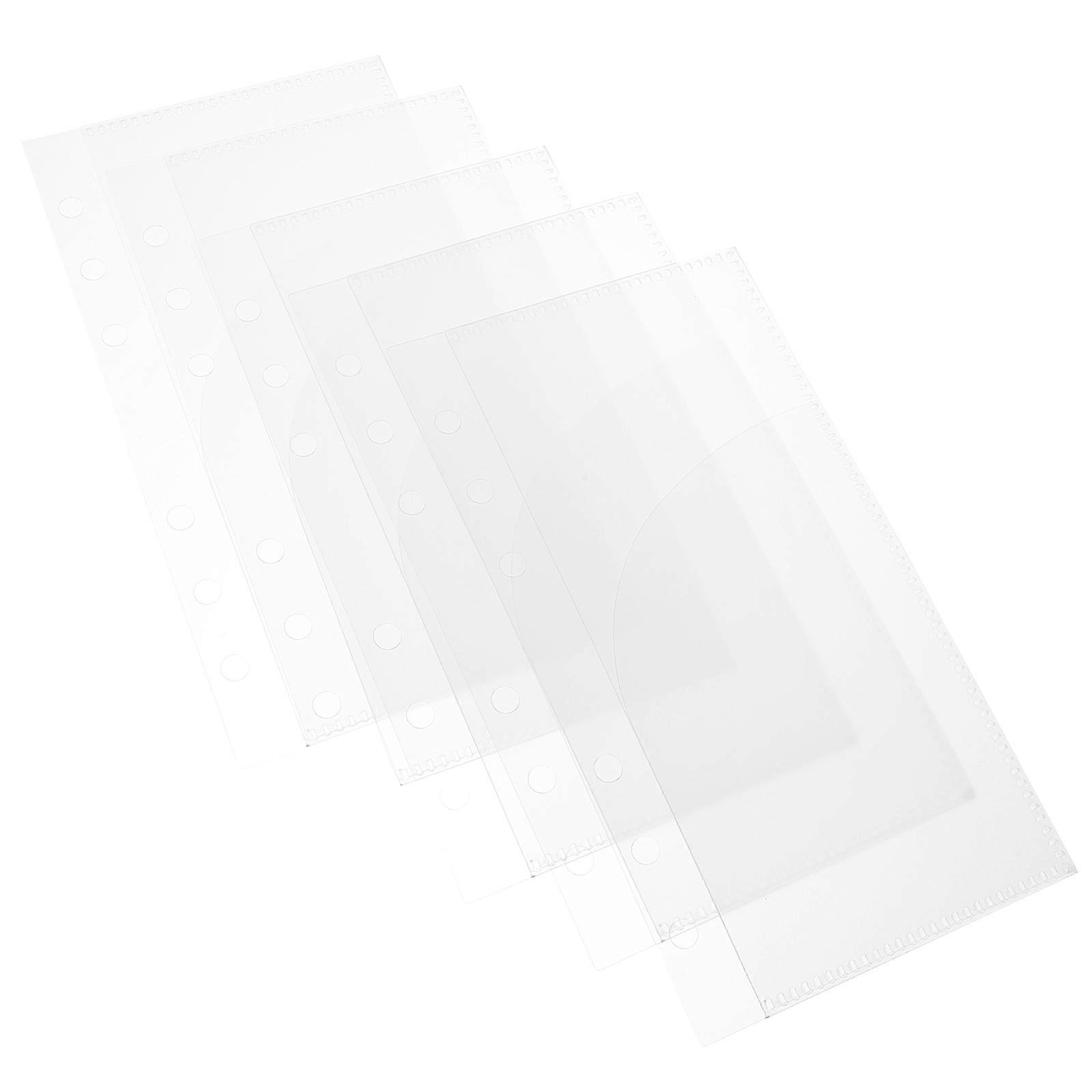 Transparent Binder Pocket Inserts for Budget Book 5Pcs PP Material