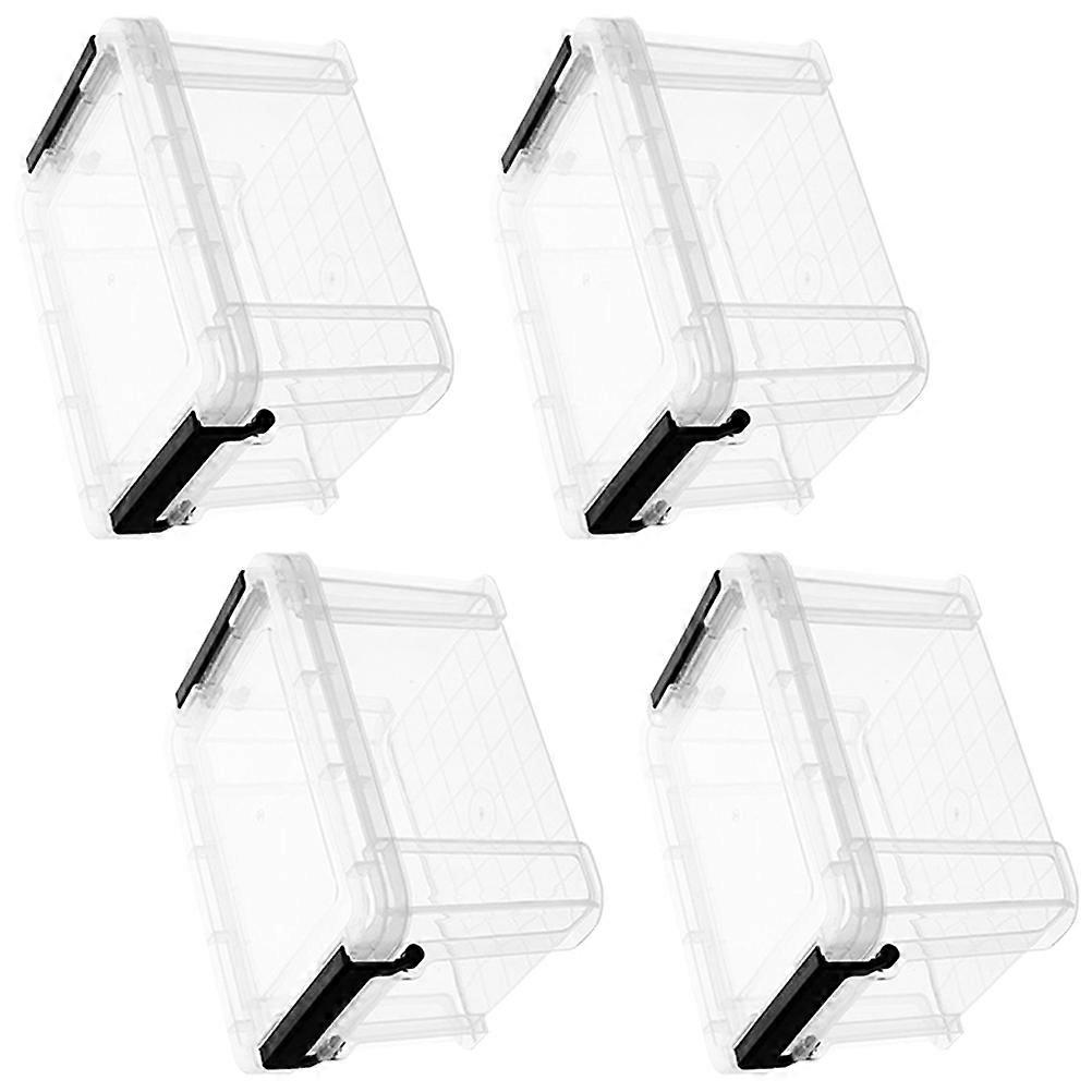 Mini Storage Box Plastic Storage Box for Organizing 4Pcs