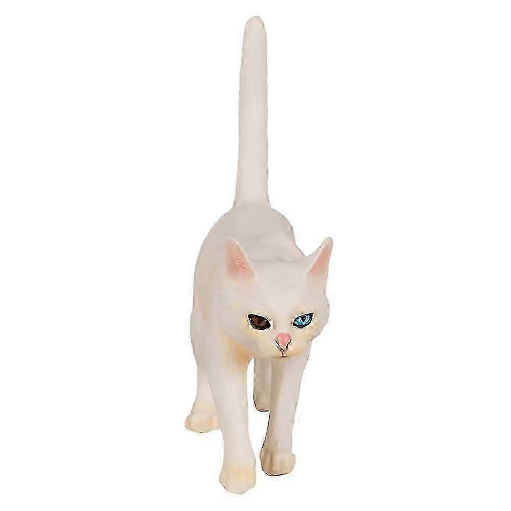 Simulation Cat Figurine for Decoration Use Plastic Durable Model