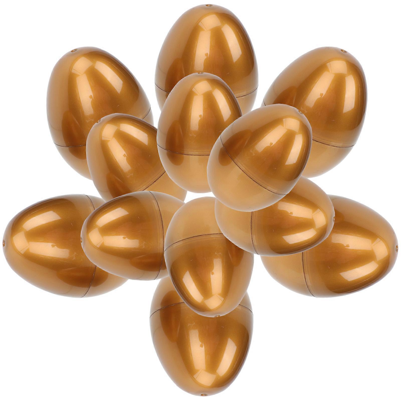 12PCS Easter Golden Eggs Empty Boxes Eggs Gift Boxes Chocolate Boxes Easter Egg Adorns