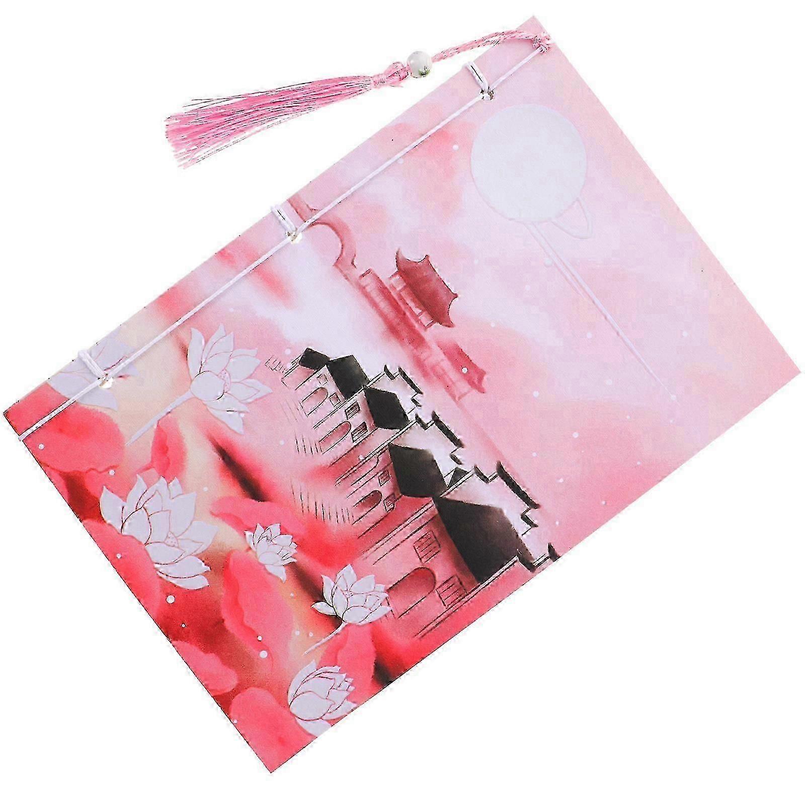 Pink Line Bound Notebook for Note Taking Daily Notebook