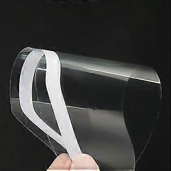 100Pcs Salon Haircut Face Mask Hair Dyeing Protector Cover Disposable Transparent Haircut Mask Professional Barber Accessories