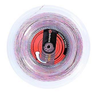 ZARSIA 1 Carretel 1,35mm Corda de Tênis Sintética Flash Nylon Arco-Íris Toque Macio (200M)