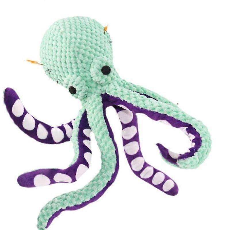 Large Plush Octopus Pet Toy with Squeaker, Durable