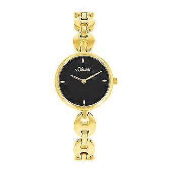 s.Oliver Ladies' Watch Wristwatch Stainless Steel Gold 2038587