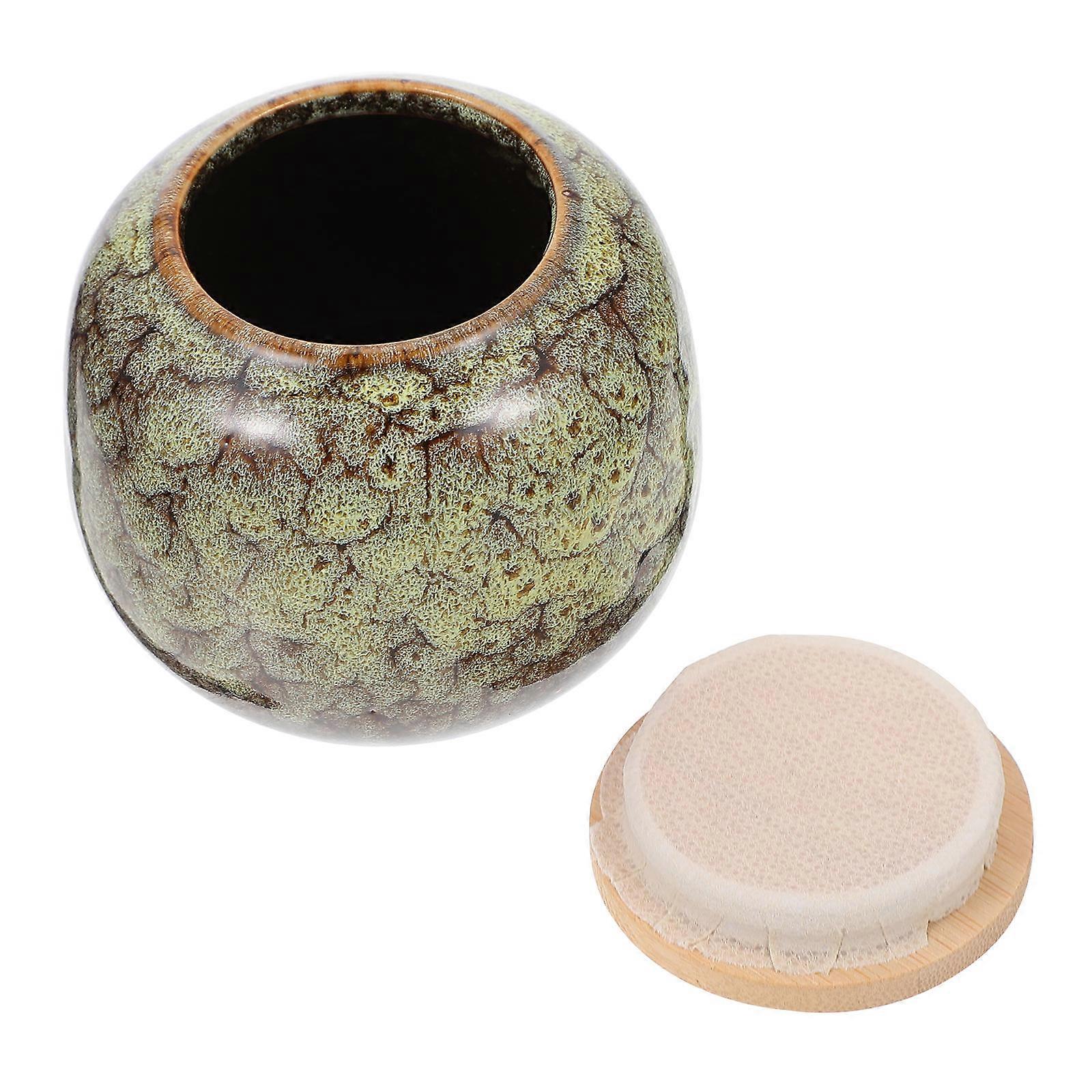 Ceramic Tea Jar for Tea Storage 2Pcs Sealed Storage Containers