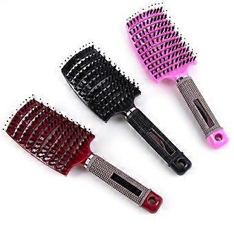 pièces brosse à cheveux, brosse à cheveux en poils de sanglier, peut distribuer l’huile pour cheveux, lisse les frisottis, un