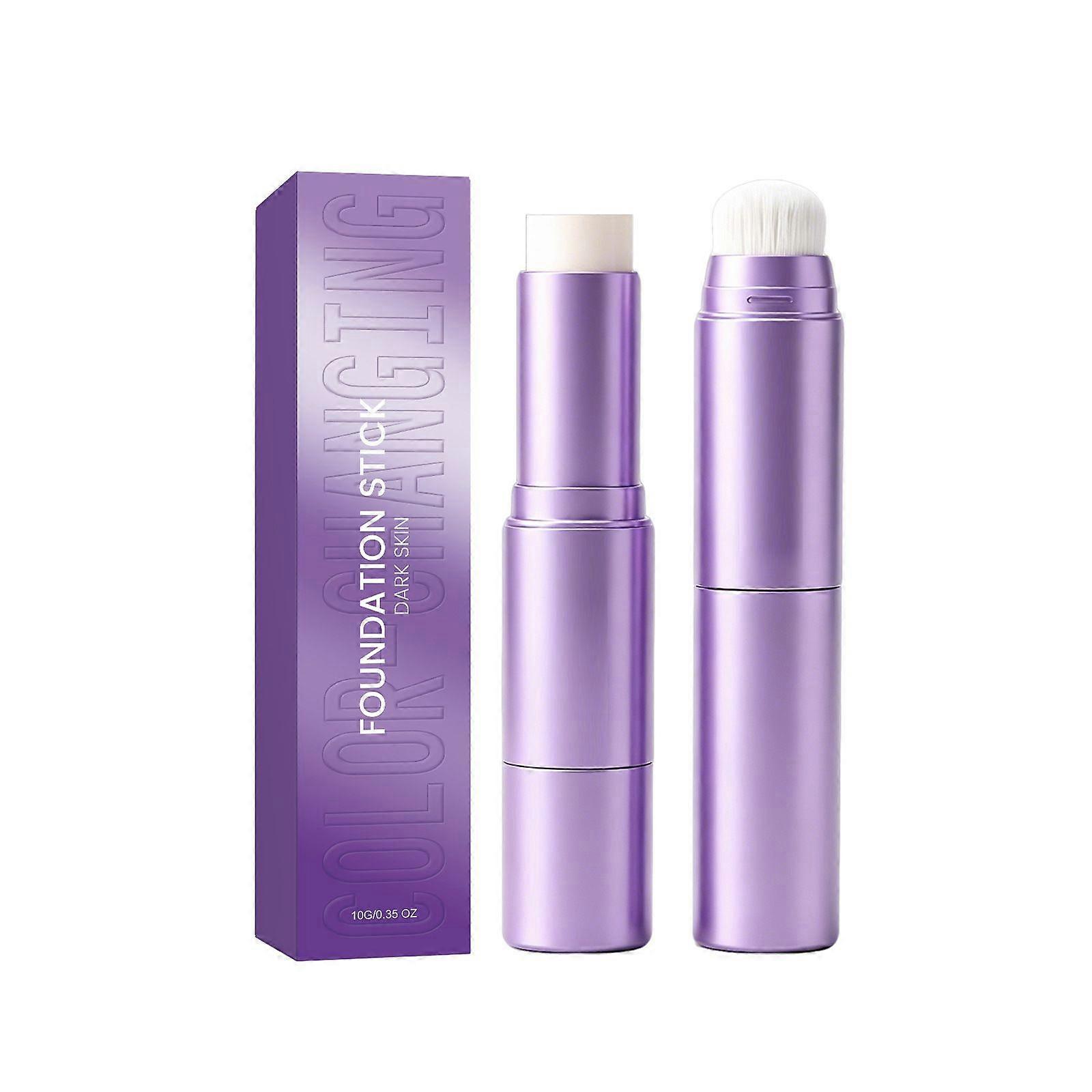 2-in-1 Color Changing Foundation Stick  Lightweight Buildable Coverage Base