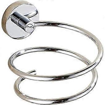 1 silver wall mounted hair dryer bracket chrome plated, 304 stainless steel hair dryer storage/bra [MI]