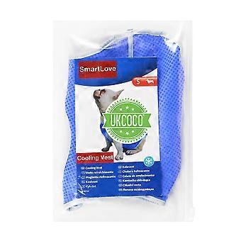 UKCOCO Pet Cooling Dog Ice-cooling Sele Pet Mesh Vest med tape - størrelse M (blå)