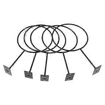 5pcs parede de esferas de suporte de basquete prateleira futebol display stand com parafusos