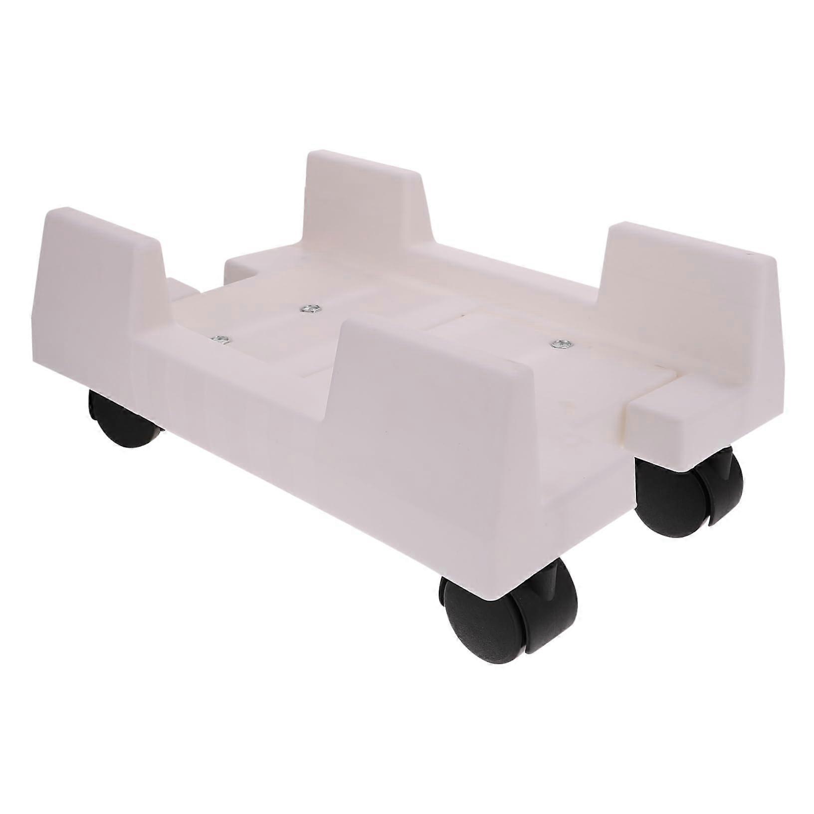 CPU Stand with Wheels Adjustable Computer Tower Holder Rolling Mobility Plastic Base for Home Office