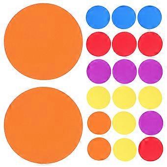 Round Carpet Markers for Training Kids 30Pcs Assorted Color