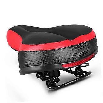 Sillín de bicicleta de montaña para hombre, ancho, ergonómico, de espuma, con acolchado grueso y superficie resistente a la abrasión.