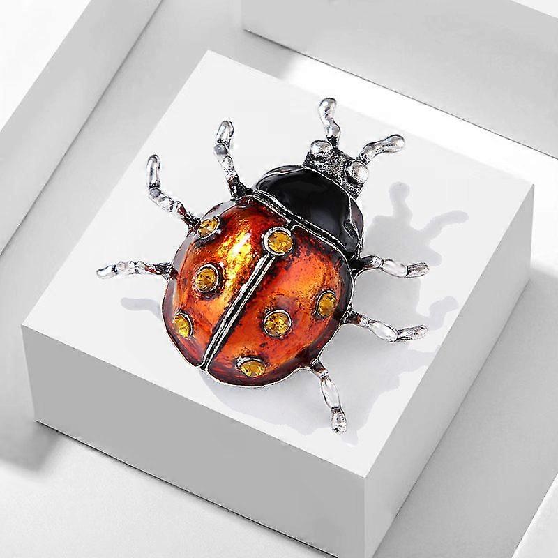 Seven star ladybug brooch