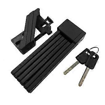 SENDE Z19 650 mm Folding Bicycle Lock with Mounting Bracket and 2 Keys, Black