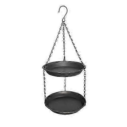 Double Layer Hanging Bird Feeder Bath
