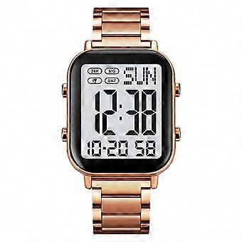 Digital Watch for Men and Women, 30M Waterproof with Backlight, 1/100 Second Stopwatch, Alarm, Chime, Hourly Countdown Timer, Date/Week Display