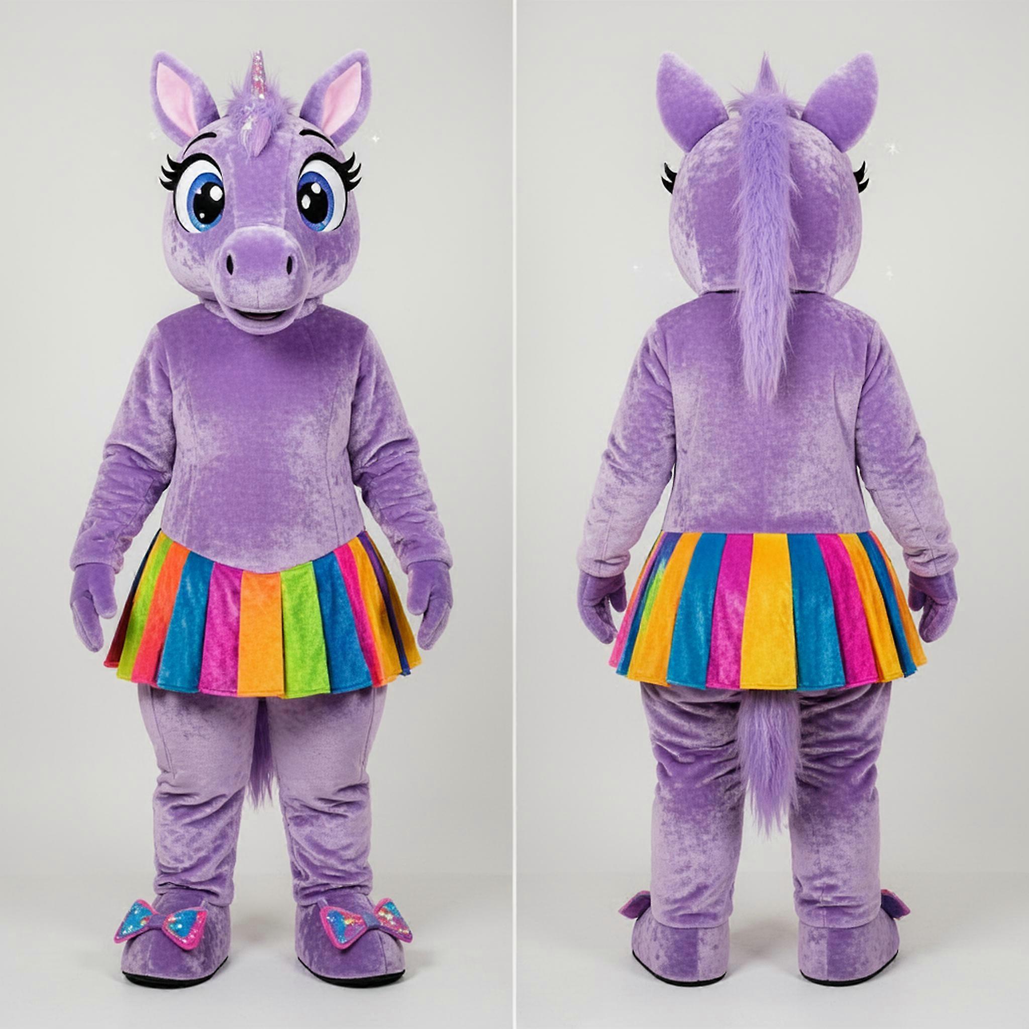 MASTICOT Lavender Velvety Skirted Mare Mascot
